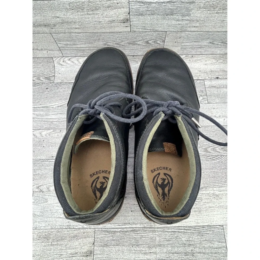 Olukai Kamuela Mens Black Leather Chukka Boots‎ Size 11 10131-4033